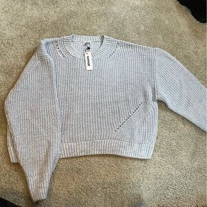 Garage cropped knit sweater